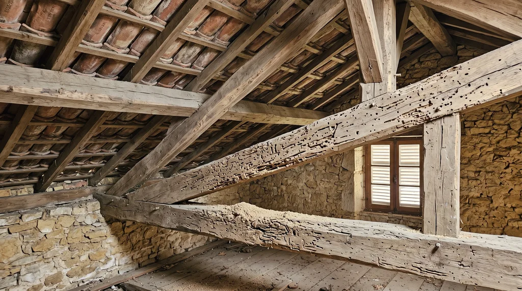 Bois de structure et charpente — sondage des bois — Termites à Argenteuil